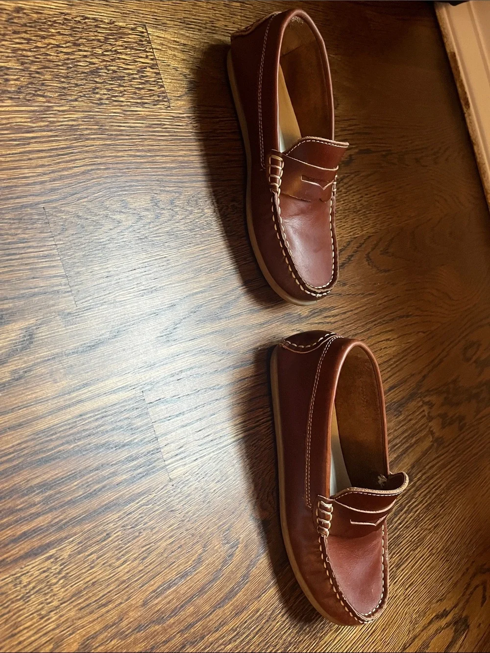 Childrenchic boy leather loafers brown